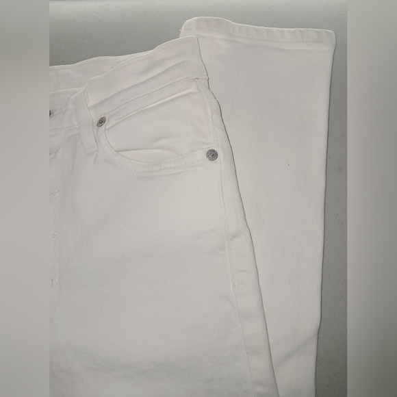 Citizens of Humanity White High Rise Jeans Olivia Crop High Rise Slim Size 25 - Picture 7 of 15